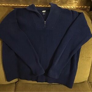 New without tags lands end 
Three quarter zip sweater